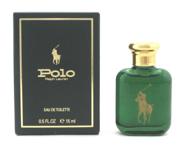 Polo Green by Ralph Lauren 0.5 oz./15 ml. Mini Eau de Toilette Splash for Men. New