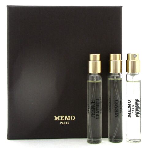 Memo Paris French Leather 3 x 0.33 oz./10 ml. EDP REFILL Purse Spray Unisex. New in Box