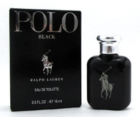 Polo Black by Ralph Lauren 0.5 oz./ 15 ml. Mini EDT Splash for Men. New in Box