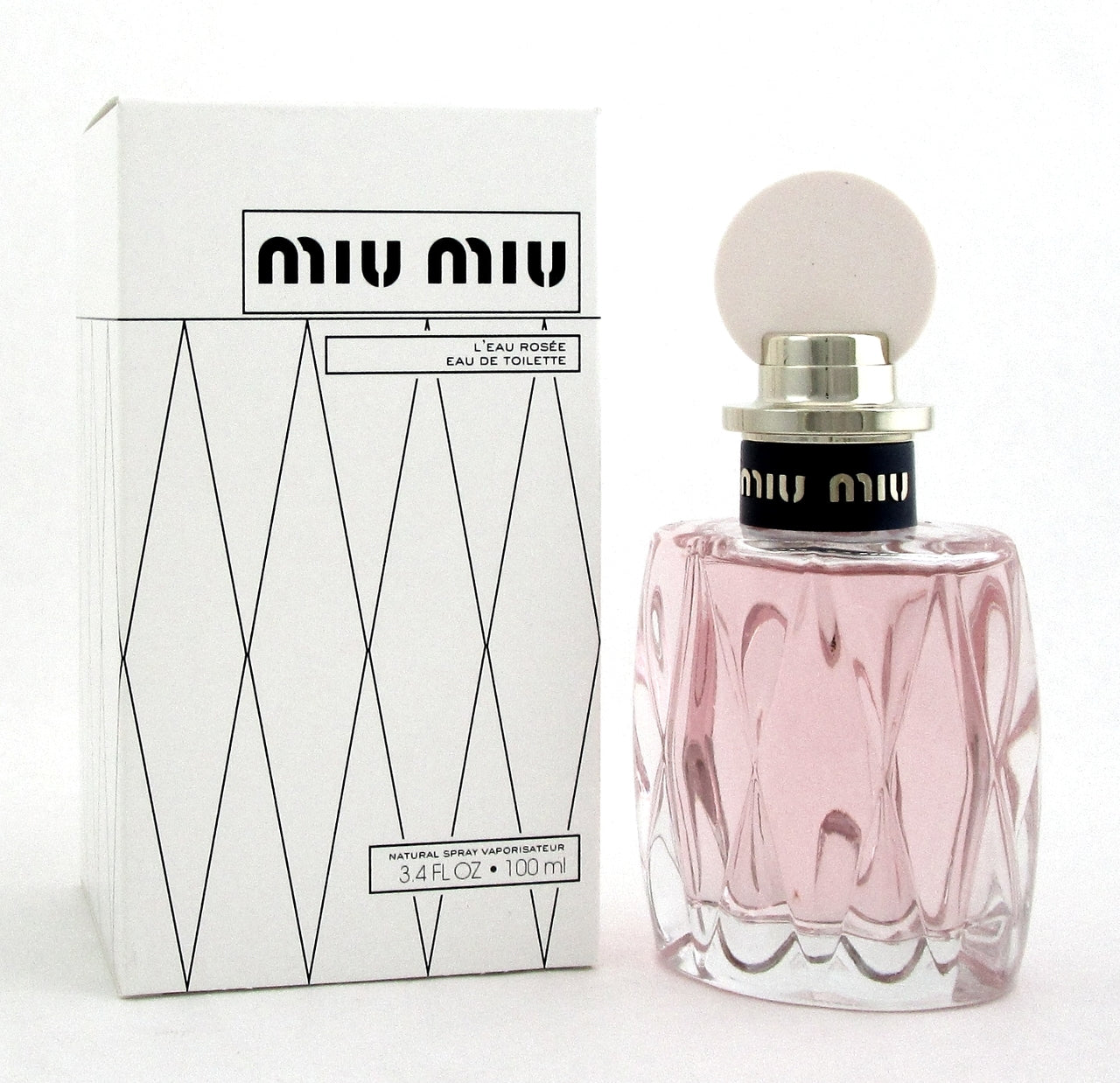 Miu Miu L'EAU ROSEE Perfume 3.4oz. Eau de Toilette Spray Women. NEW Tester w/CAP