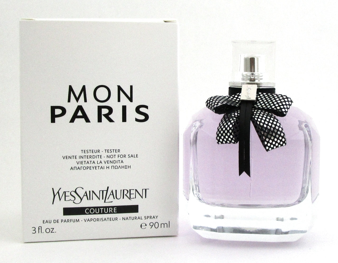 Mon Paris by YSL COUTURE 3 oz./ 90 ml. EDP Spray for Women. New Tester with Cap.