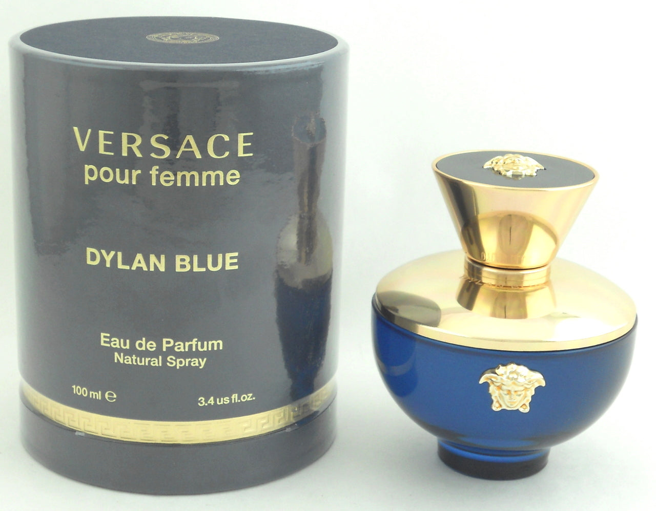 Versace Dylan Blue Pour Femme Perfume 3.4 oz. EDP Spray. Damaged Box. Sealed.