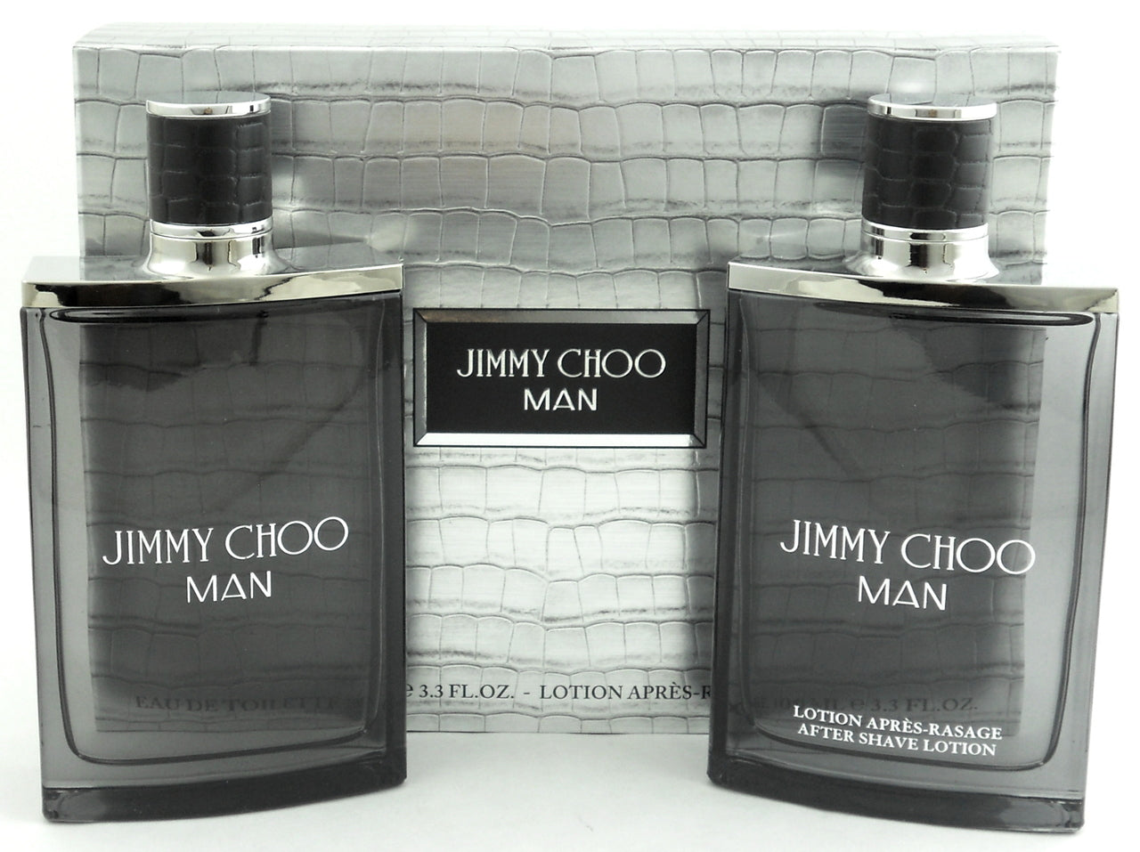 Jimmy Choo Man Cologne by Jimmy Choo 3.3 oz.EDT Spray + 3.3 oz. A/ Sh/Lotion. Travel Set for Men