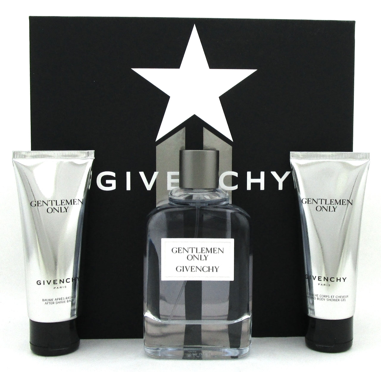 Givenchy Gentlemen Only Gift Set: 3.3oz EDT+2.5oz A/Sh Balm+2.5oz Sh/Gel. NEW