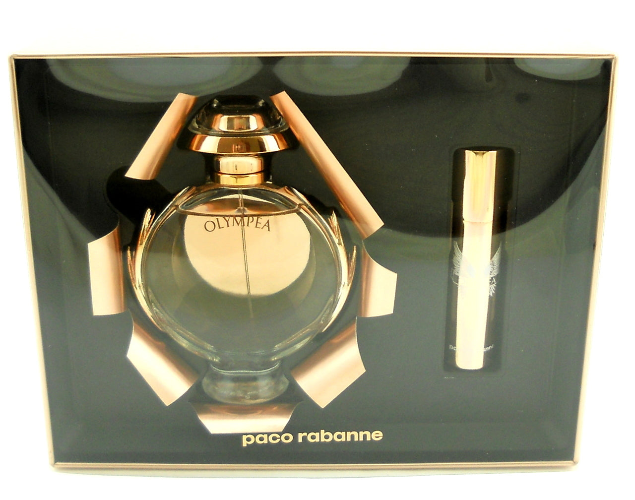 Olympea by Paco Rabanne 2.7oz EDP Spray + 0.34 oz EDP Spray Set.