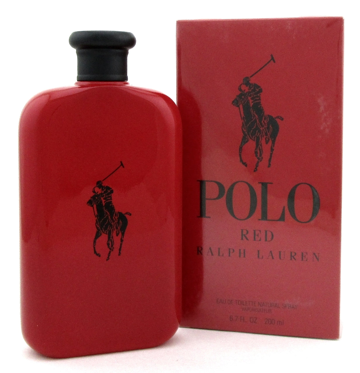 Polo Red by Ralph Lauren 6.7 oz. EDT Spray for Men. Brand new. Damaged Plastic.