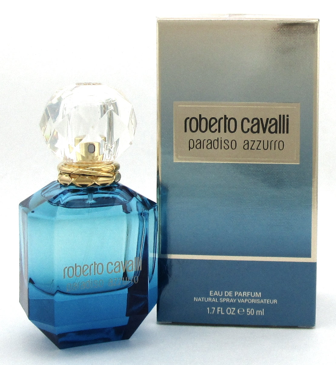 Roberto Cavalli Paradiso Azzurro Perfume 1.7 oz. EDP Spray for Women. New in Box
