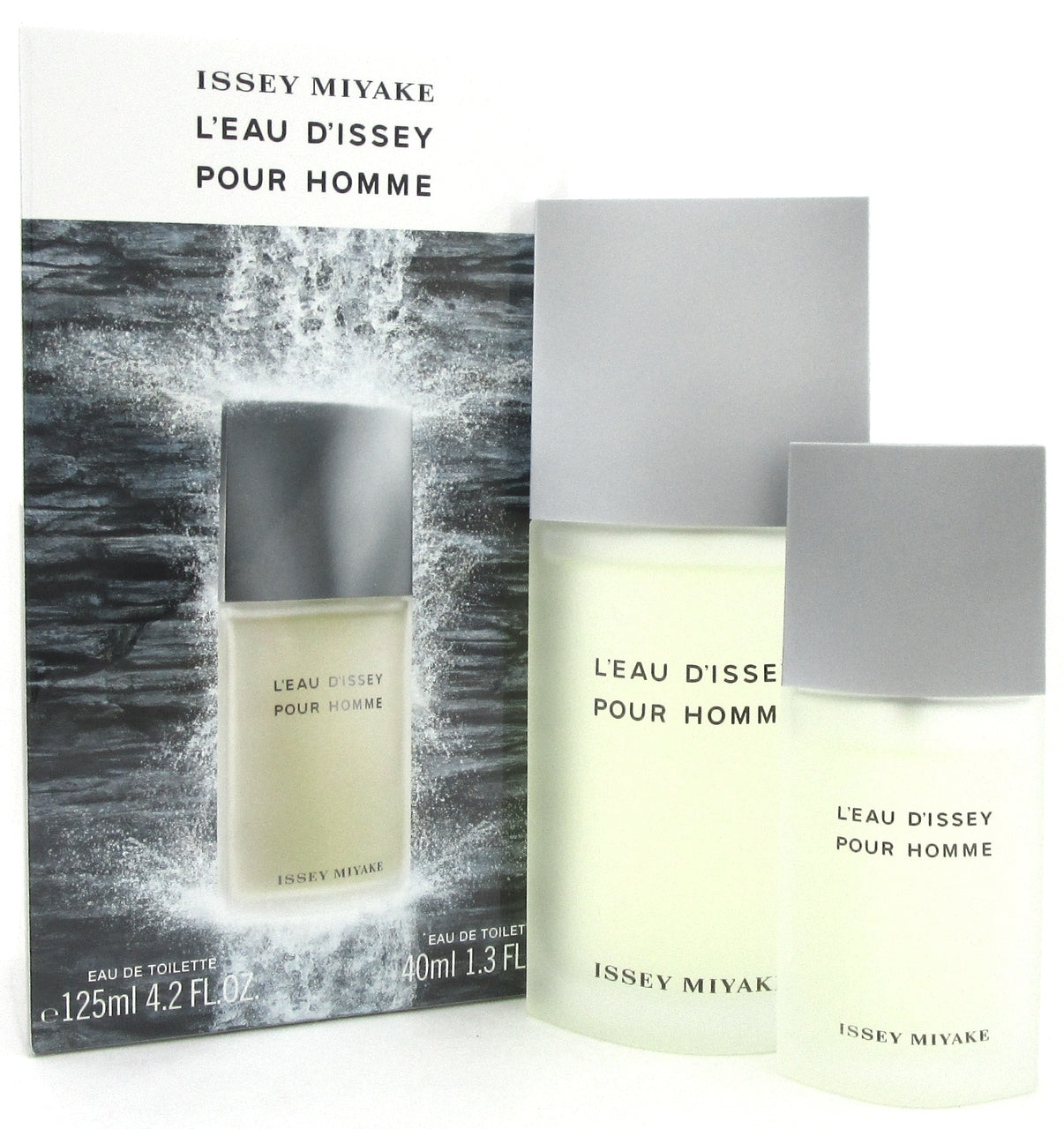Issey Miyake L'eau D'issey Pour Homme SET for Men: 4.2 oz+1.3 oz EDT Spray. New