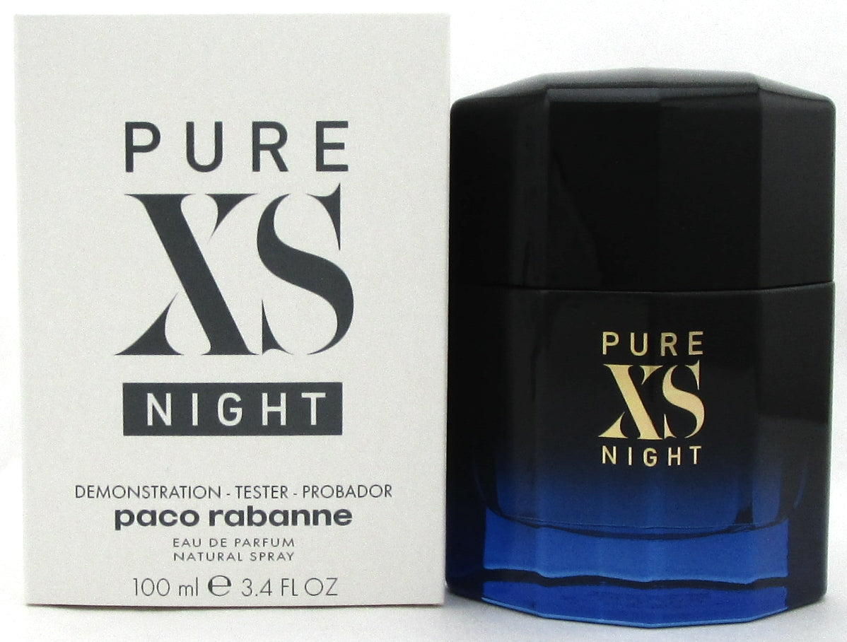 PURE XS NIGHT Cologne by Paco Rabanne 3.4 oz. EDP Spray for Men. New Tester