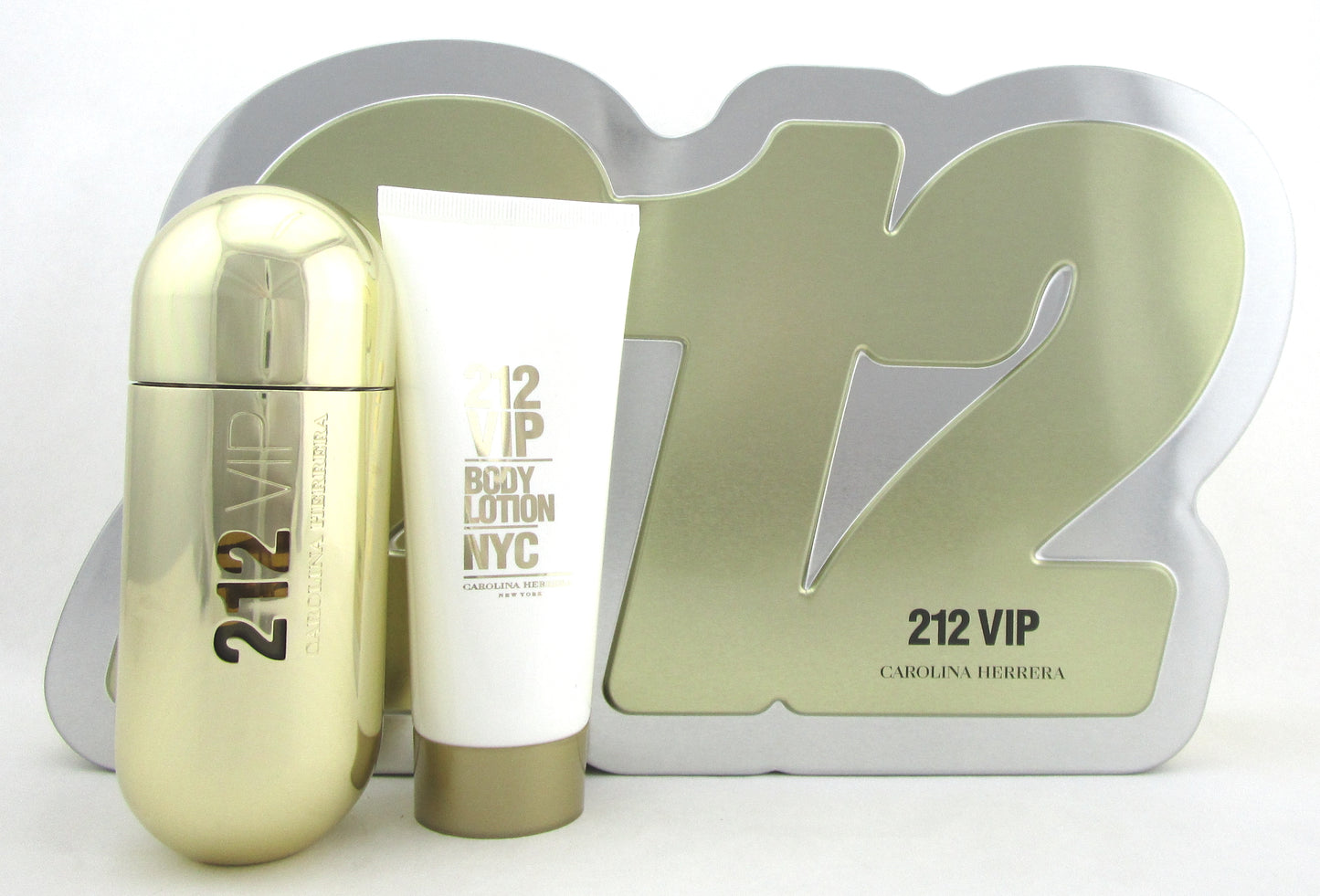 212 VIP by Carolina Herrera SET for Women: 2.7 oz. EDP Spray + 3.4 oz. B/Lotion.