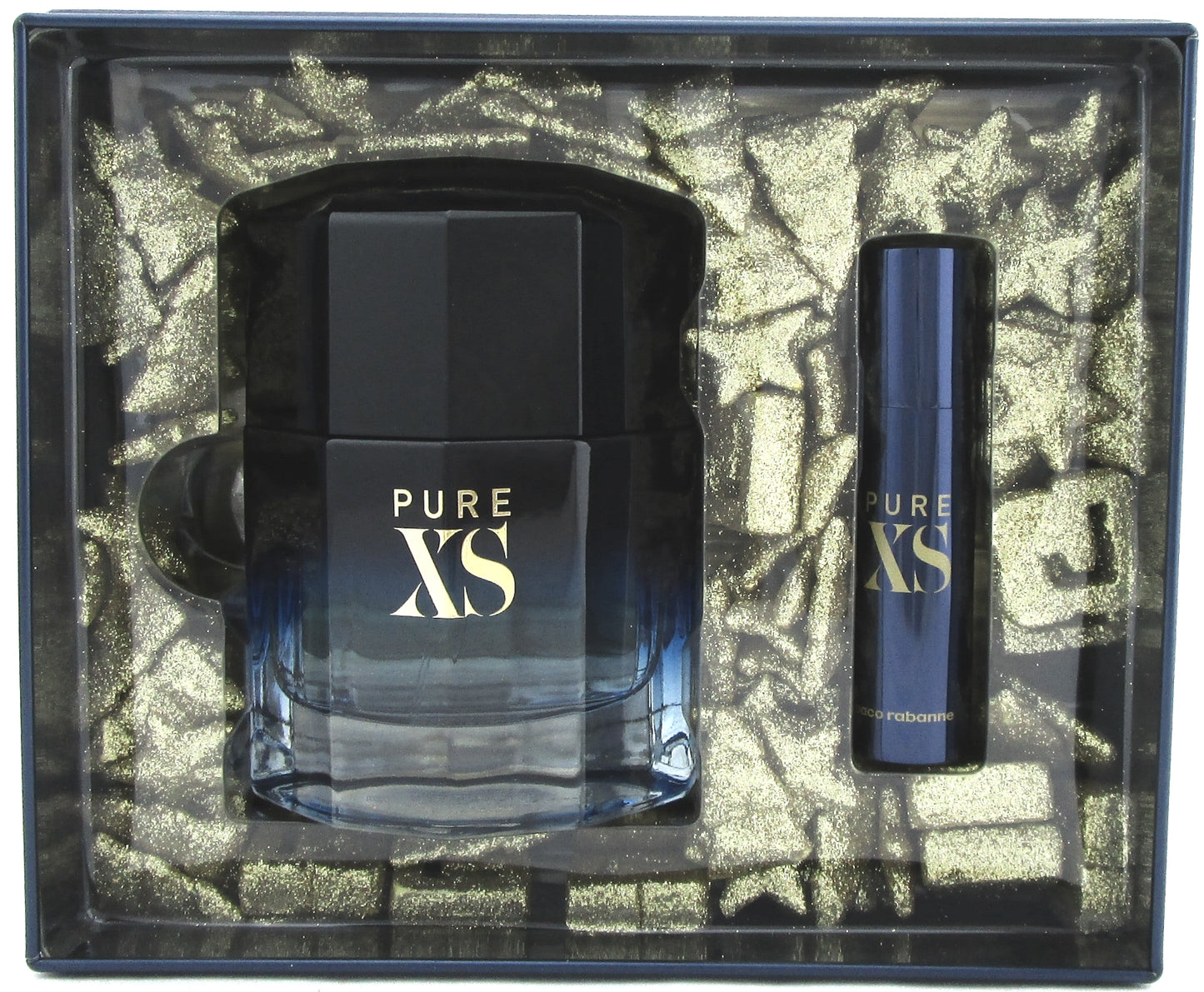PURE XS by Paco Rabanne Gift Set for Men: 3.4 oz. + 10 ml. EDT Spray. New in Box