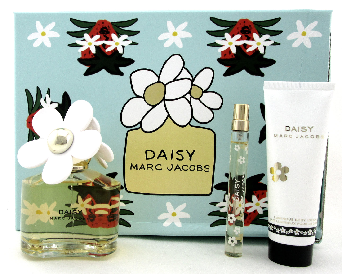 Daisy by Marc Jacobs 3.4 oz & 10 ml EDT Spray +2.5oz B/Lot. New SET. Damaged Box
