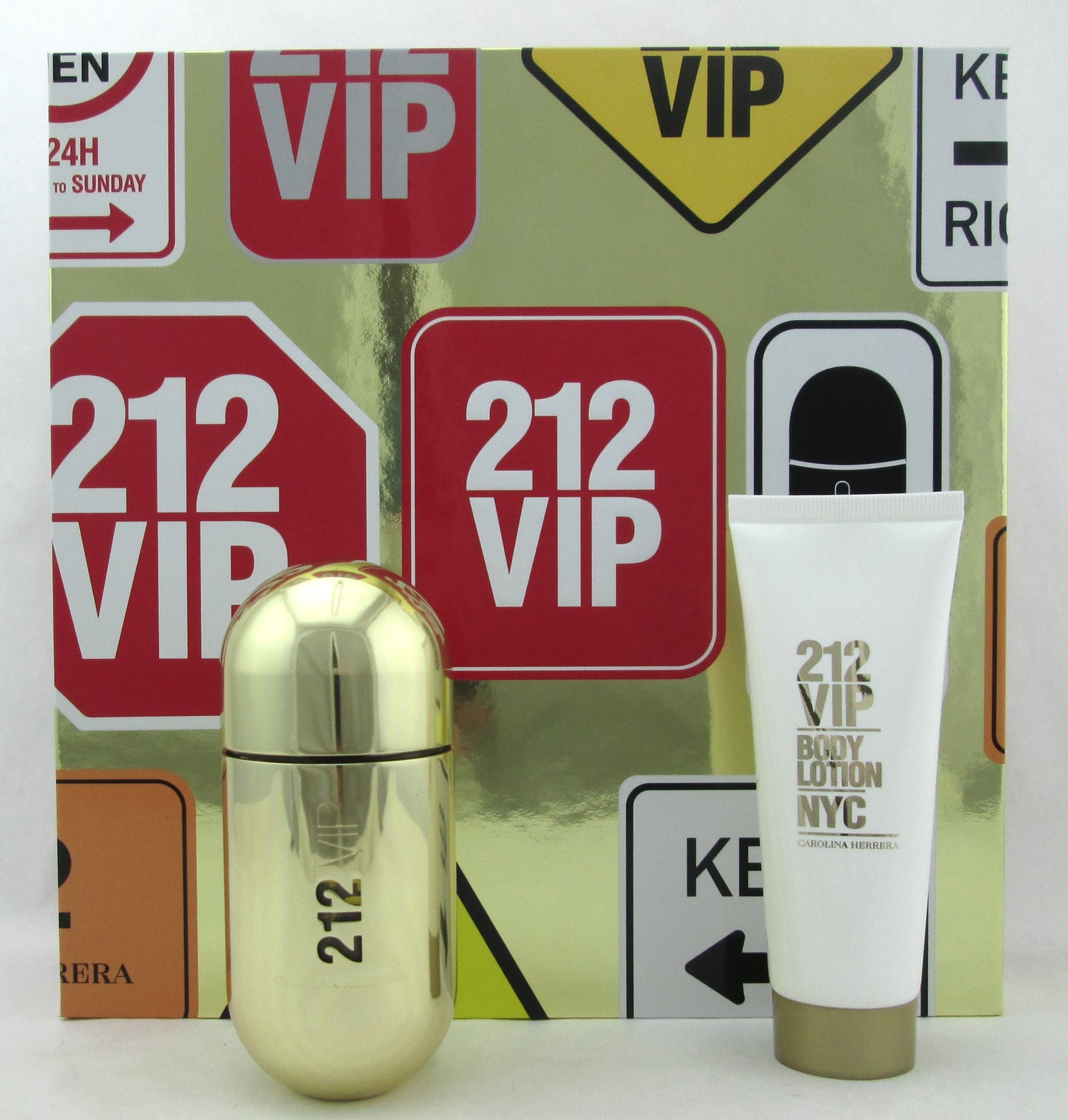 212 VIP by Carolina Herrera SET for Women: 1.7 oz. EDP Spray + 2.5 oz. B/Lotion