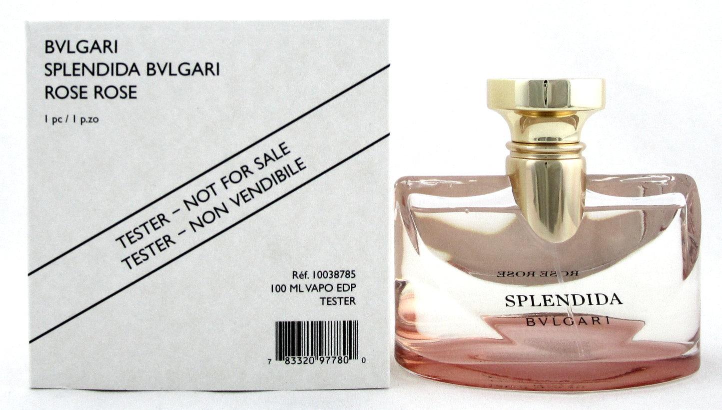 Bvlgari Splendida ROSE ROSE Perfume 3.4oz. EDP Spray for Women. New Tester