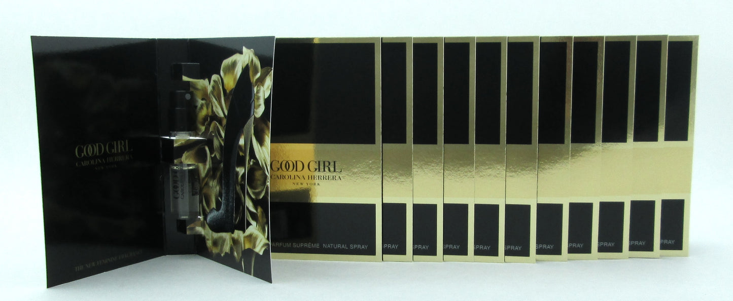 Good Girl by Carolina Herrera EDP SUPREME Spray Vial Pack Lot of 12 x1.5 ml. New