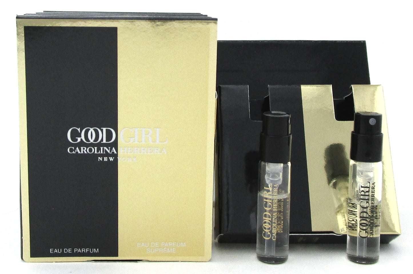 Good Girl by Carolina Herrera 1.5ml. EDP+1.5ml. EDP SUPREME Spray Vials.Lot of 6