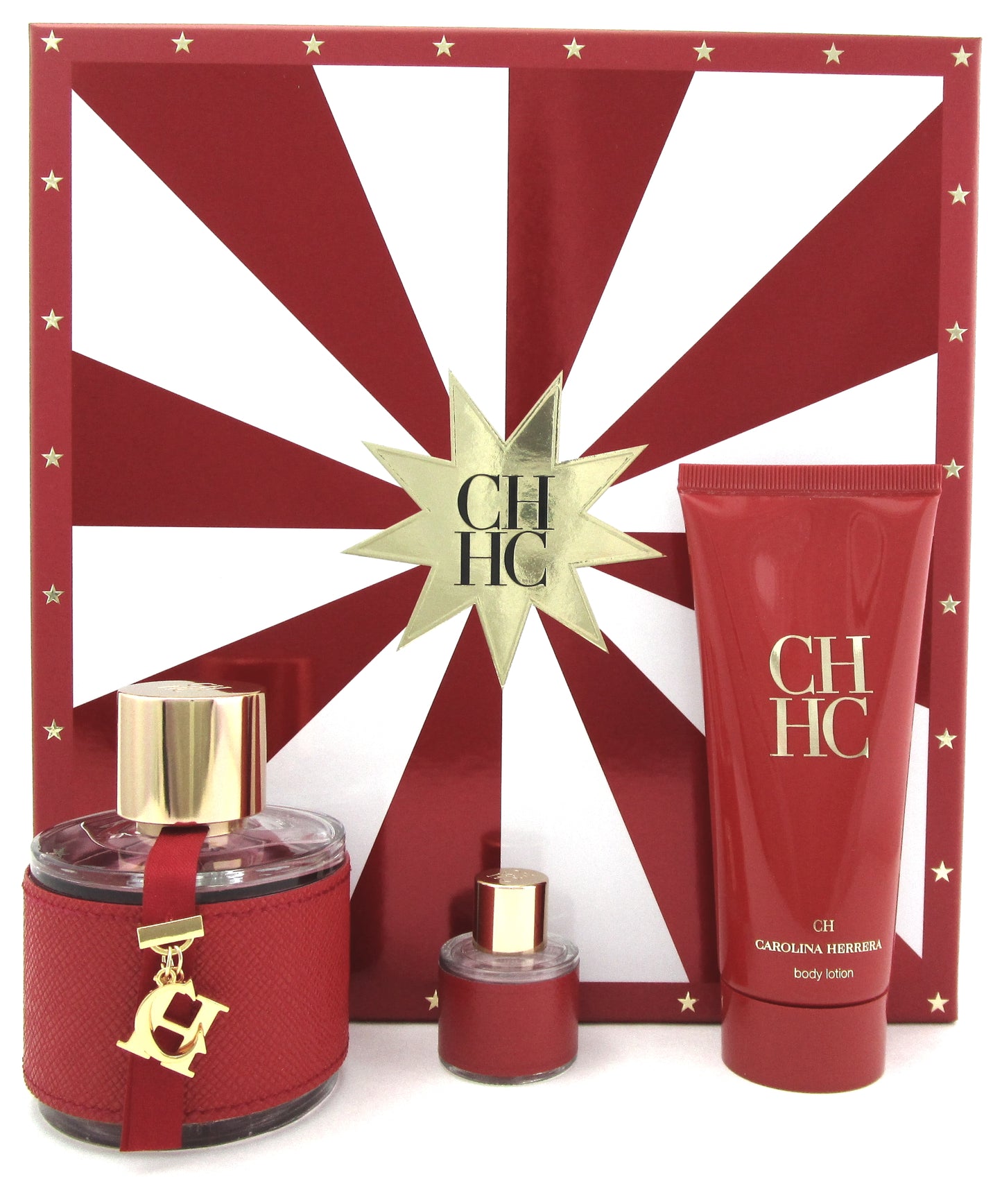 CH by Carolina Herrera 3.4oz EDT Spray + 8 ml EDT+ 3.4oz B/Lotion. New SET Women