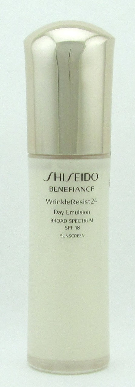 Shiseido Benefiance WrinkleResist24 Day Emulsion SPF 18 75 ml./ 2.5 oz. NIB