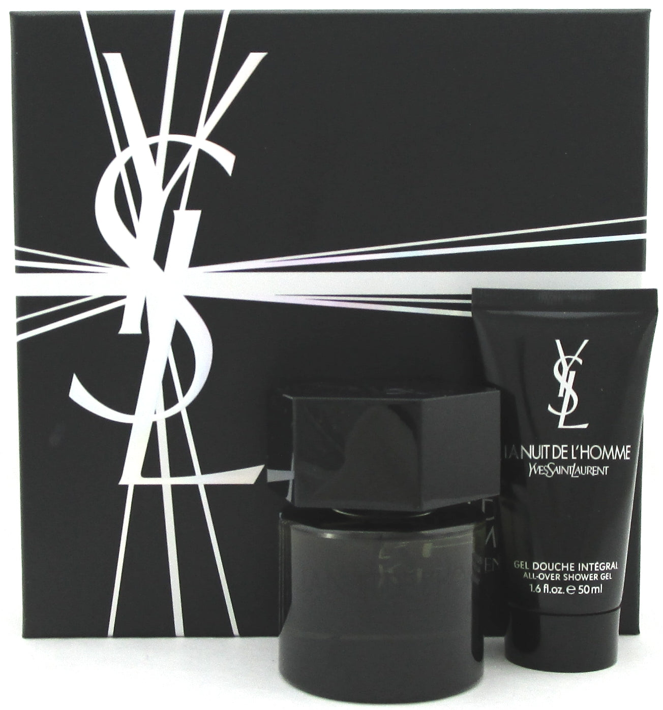 La Nuit De L'Homme by YSL Gift Set for Men: 2.0oz. EDT+1.6oz. Sh/Gel. New Set