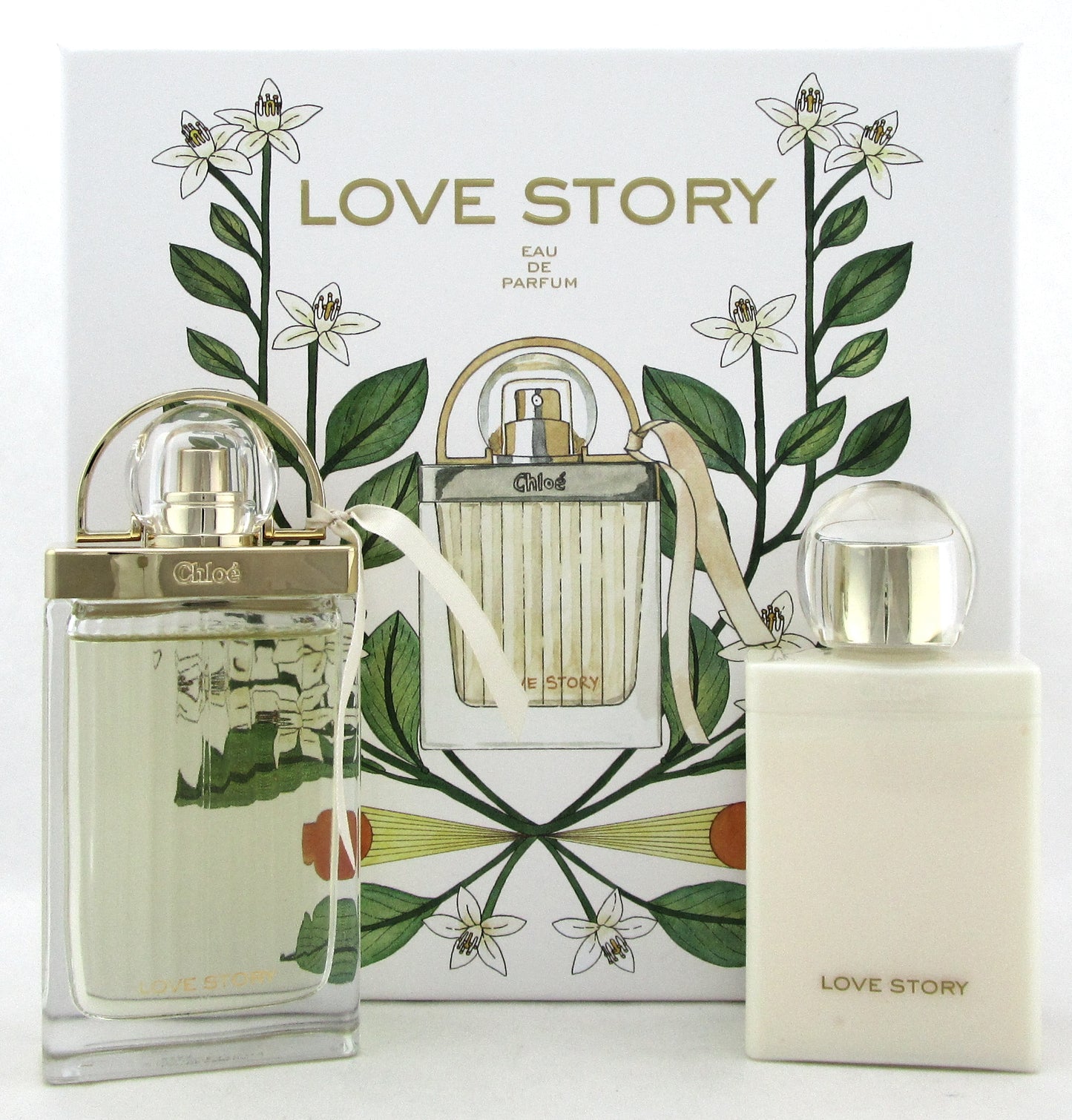 Chloe Love Story Gift SET: 2.5 oz EDP Spray + 3.4 oz B/Lotion. New Set for Women