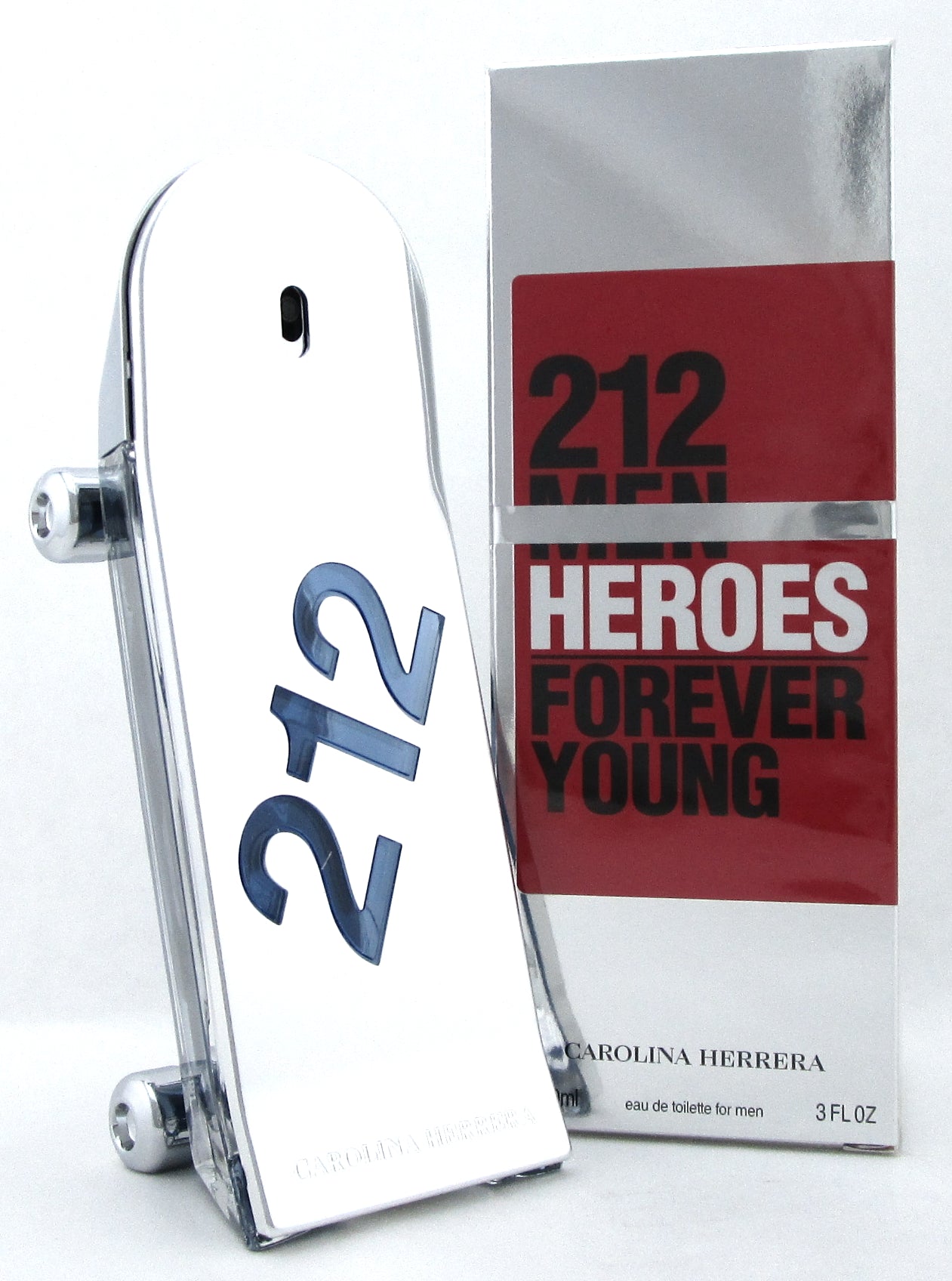 212 Men Heroes Forever Young by Carolina Herrera 3.0oz EDT Spray. New DAMAG. Box