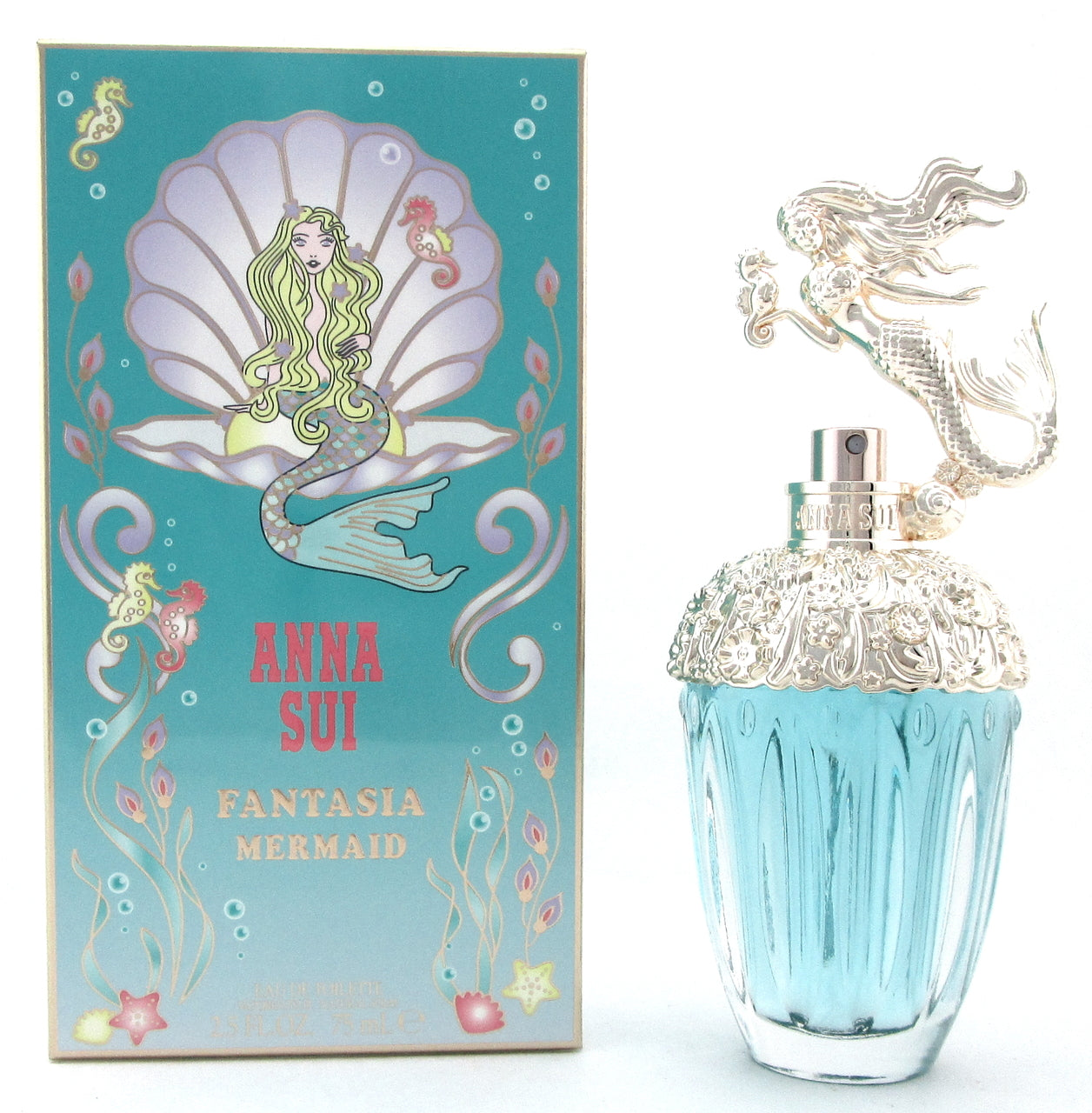 Fantasia Mermaid by Anna Sui 2.5 oz./ 75 ml. Eau de Toilette Spray for Women. New Box