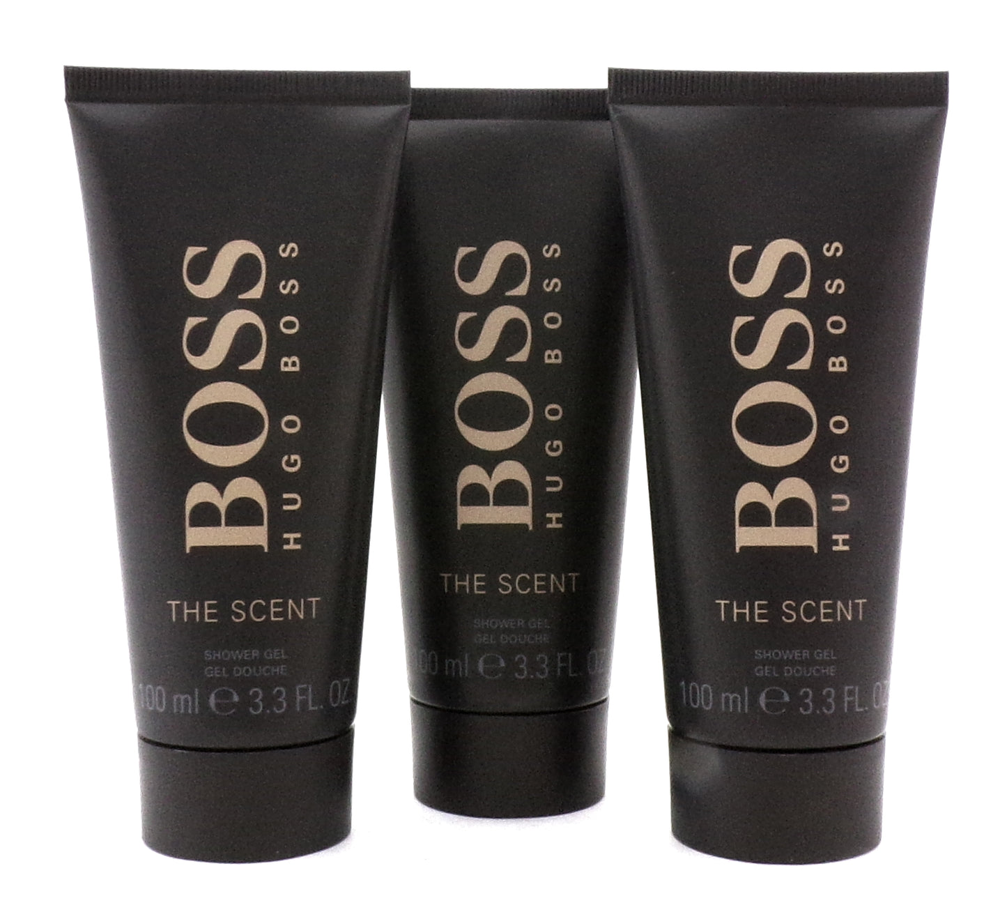 The Scent by Hugo Boss 3.3 oz. Shower Gel for Men LOT of 3. New In Tube. No Box.