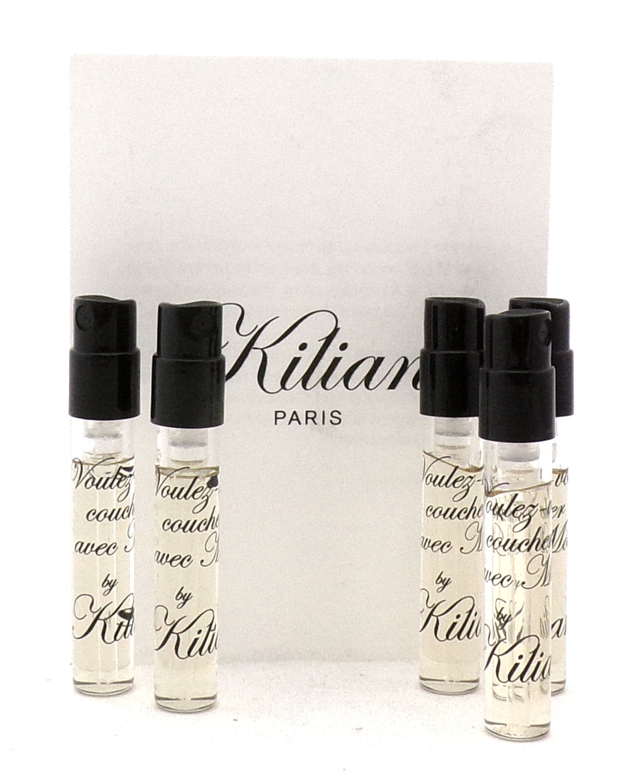 Kilian Voulez-Vous Coucher Avec 1.5 ml. Eau de Parfum Sample Spray Unisex. LOT of 5 Vials. New