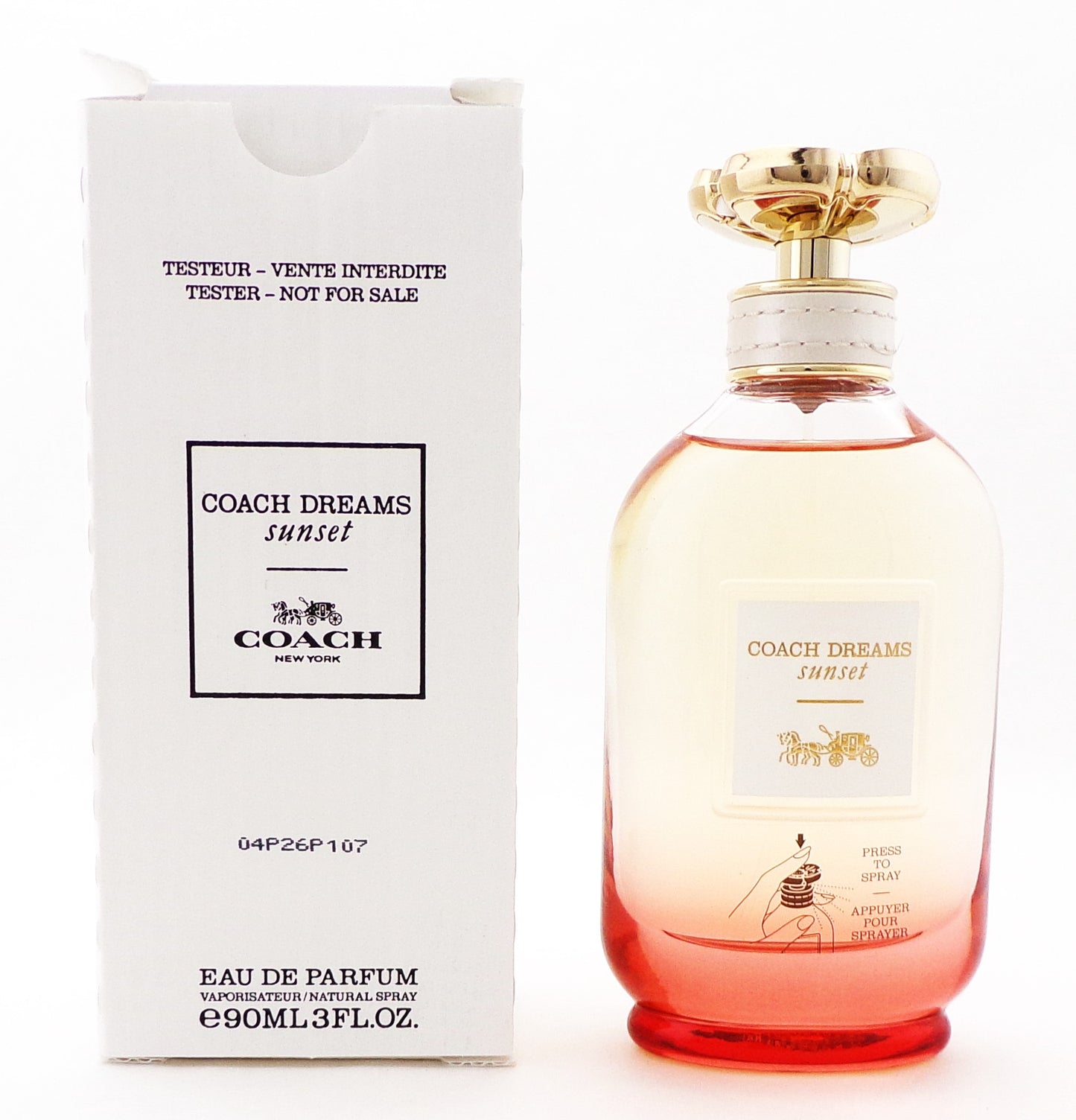 Coach Dreams SUNSET by Coach 3 oz. Eau De Parfum Spray for Women New TESTER