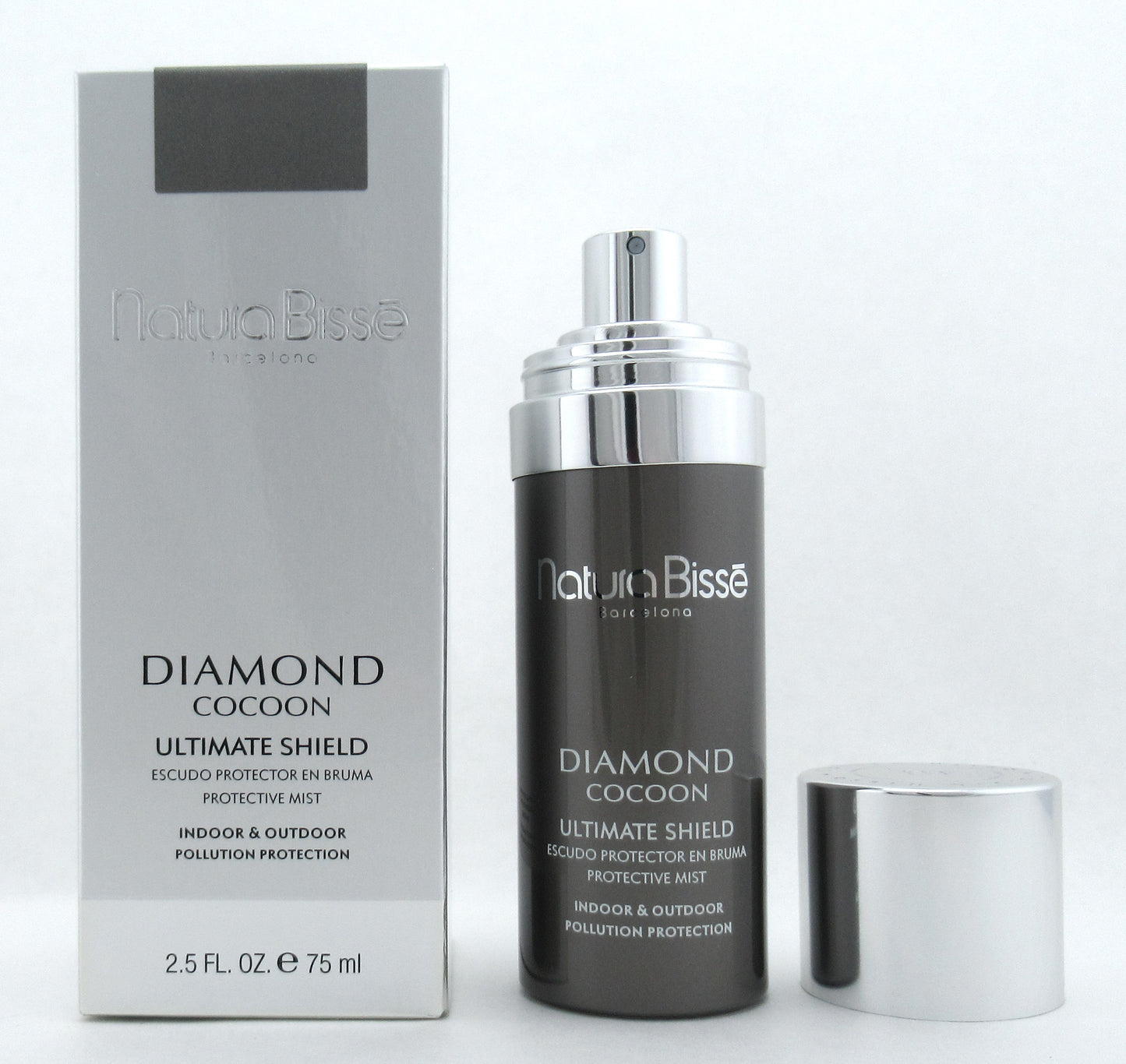 Natura Bisse Diamond Cocoon Ultimate Shield Protective Mist 2.5 oz./ 75 ml. Brand New