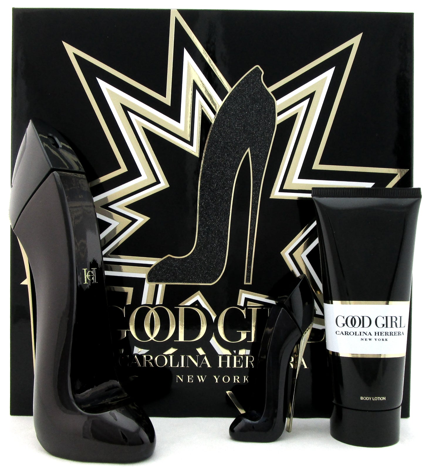 Good Girl by Carolina Herrera 2.7 oz. & 7 ml. EDP + 3.4 oz. B/Lotion. New Set