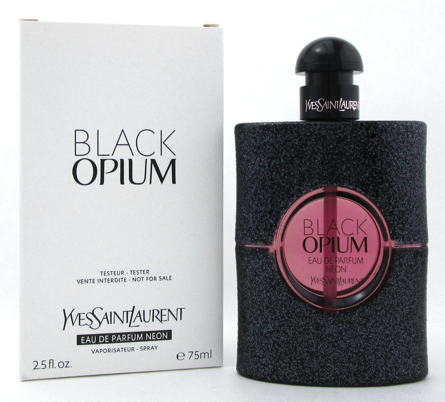 Black Opium by YSL 2.5 oz. Eau de Parfum NEON Spray for Women. New Tester