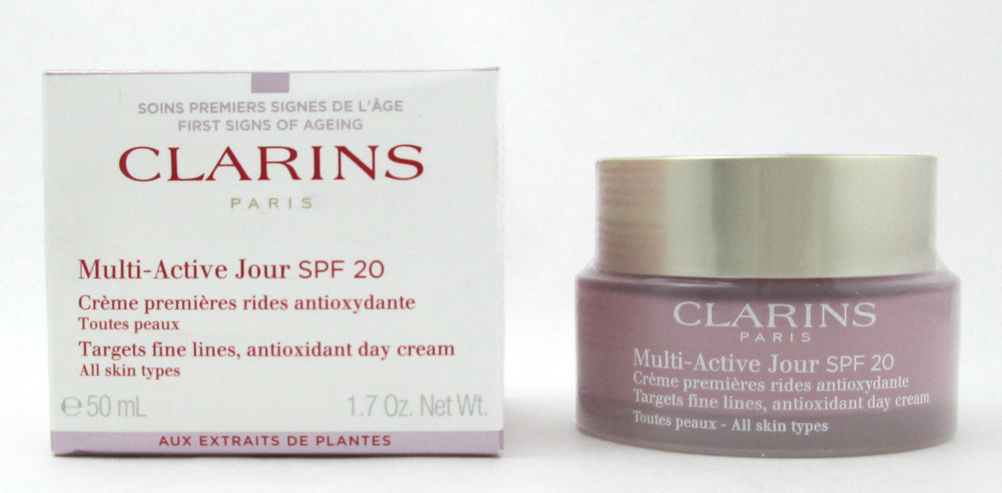 Clarins Multi-Active Jour SPF 20 Day Cream All Skin Types 50 ml./ 1.7 oz. Damaged Box