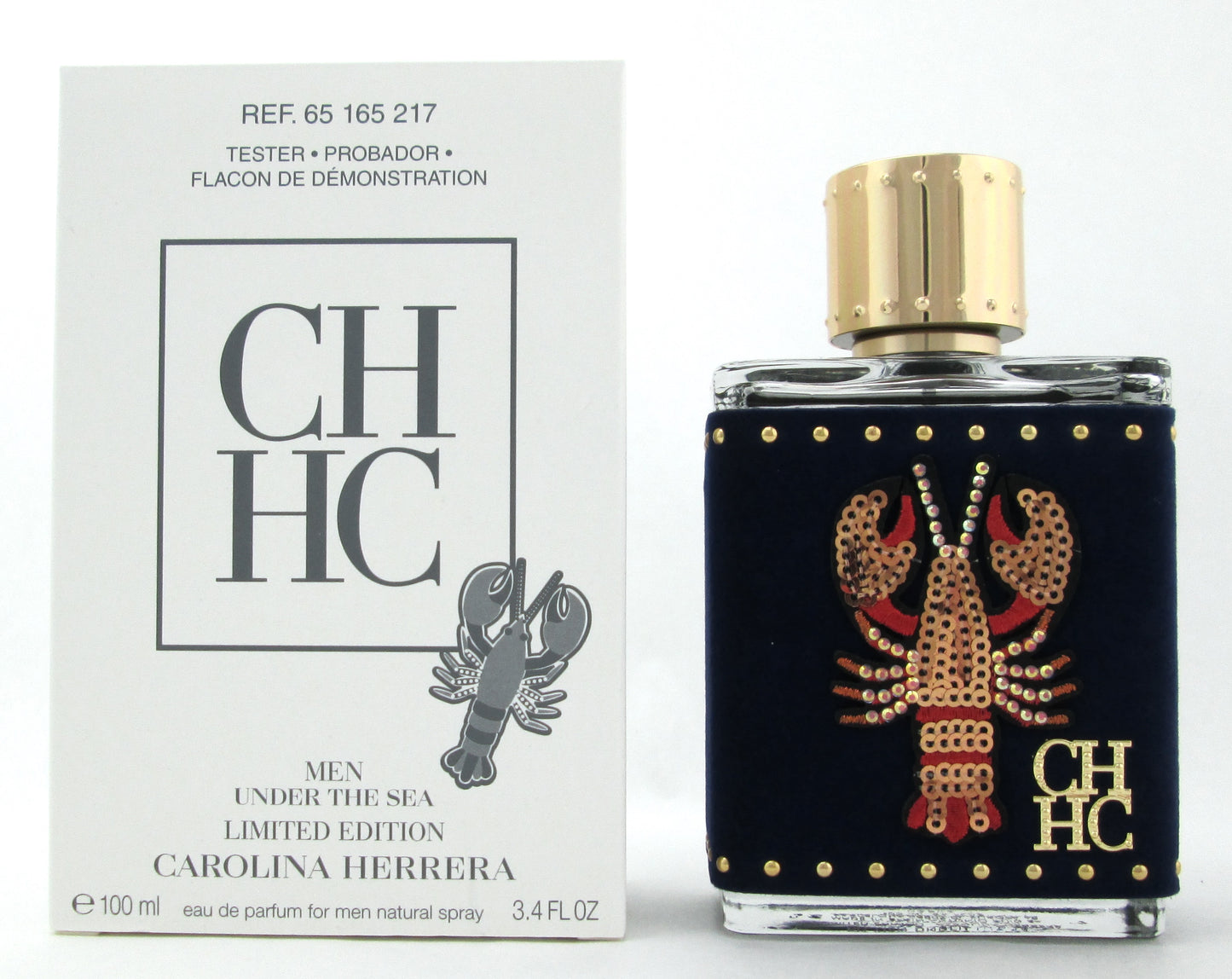 CH Men Under The Sea Cologne Carolina Herrera 3.4 oz. EDP Spray Men LTD TESTER