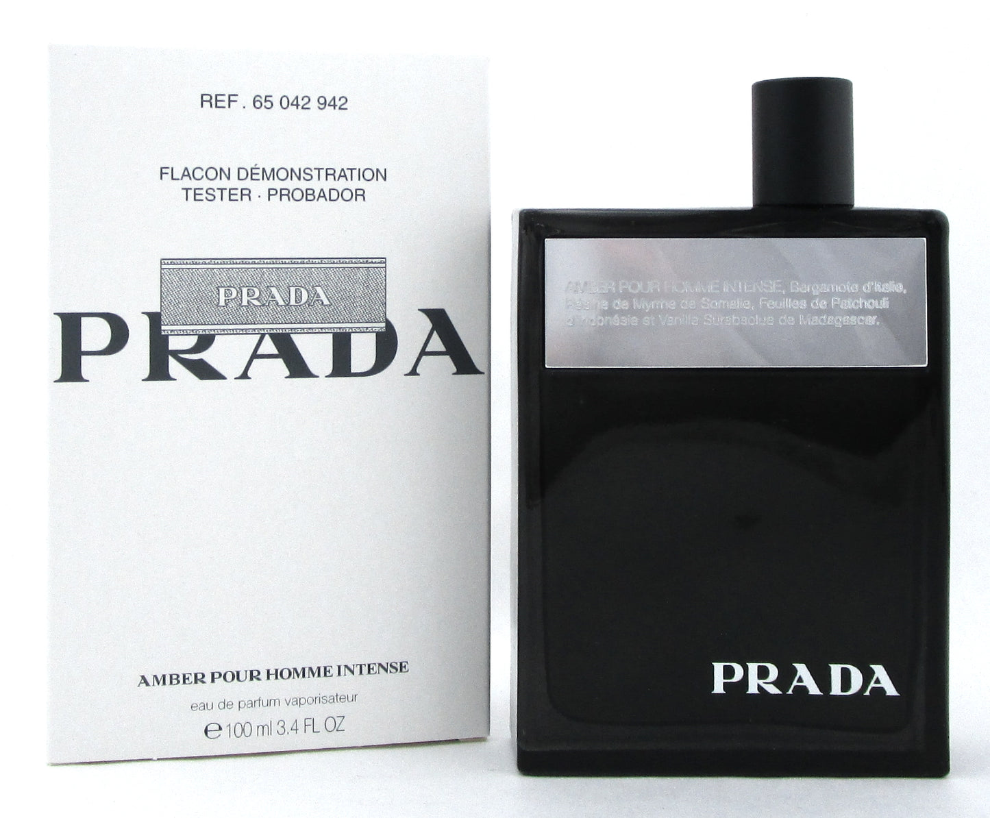 Prada Amber Pour Homme INTENSE 3.4 oz. EDP Spray for Men New Tester