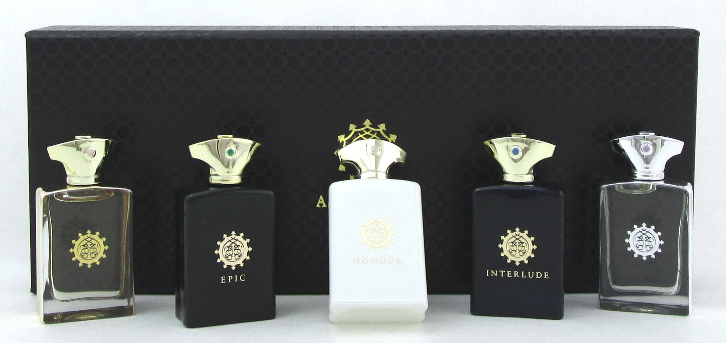 Amouage Men's Miniature 0.3oz.(7.5ml.) x 5 EDP Splash. New Set Box Not Sealed