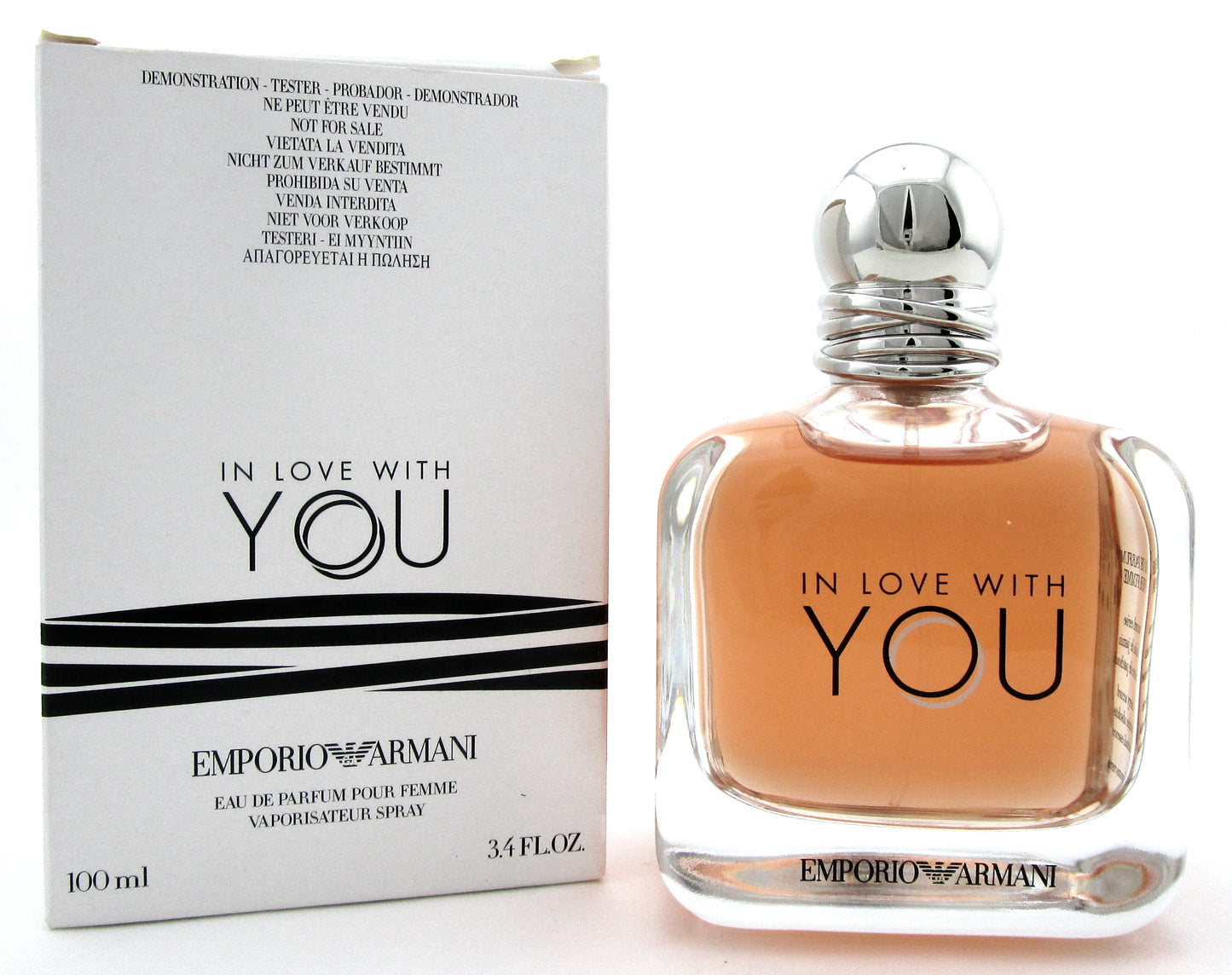 In Love With You by Emporio Armani 3.4 oz. EDP Pour Femme Spray. New Tester with Cap