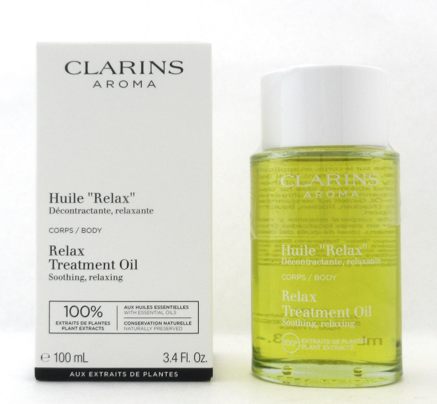 Clarins Relax Body Treatment Oil 100 ml./ 3.4 oz. New Tester
