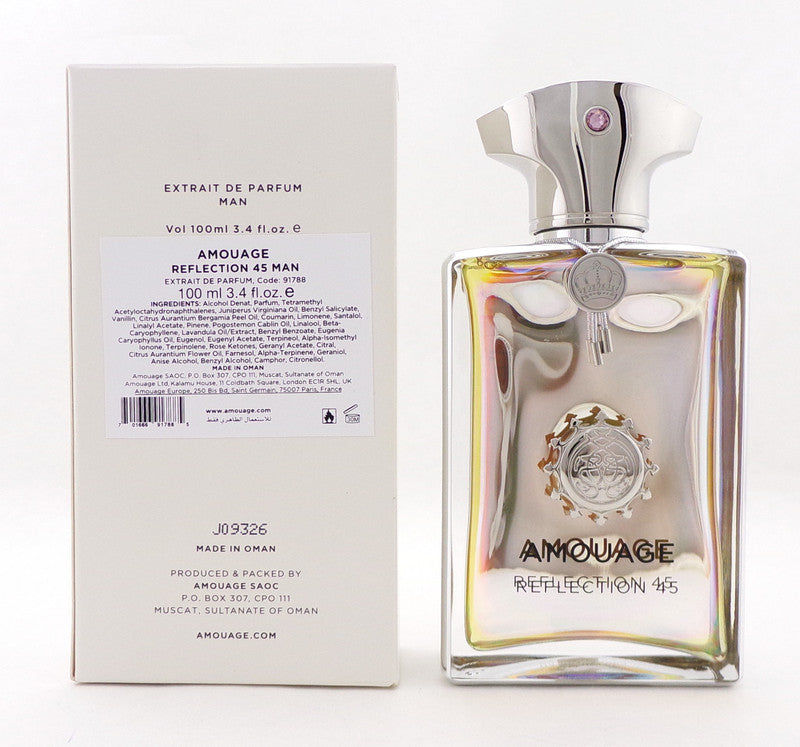 Amouage REFLECTION 45 by Amouage 3.4 oz. Extrait de Parfum Spray for Men. Brand New TESTER w/Cap