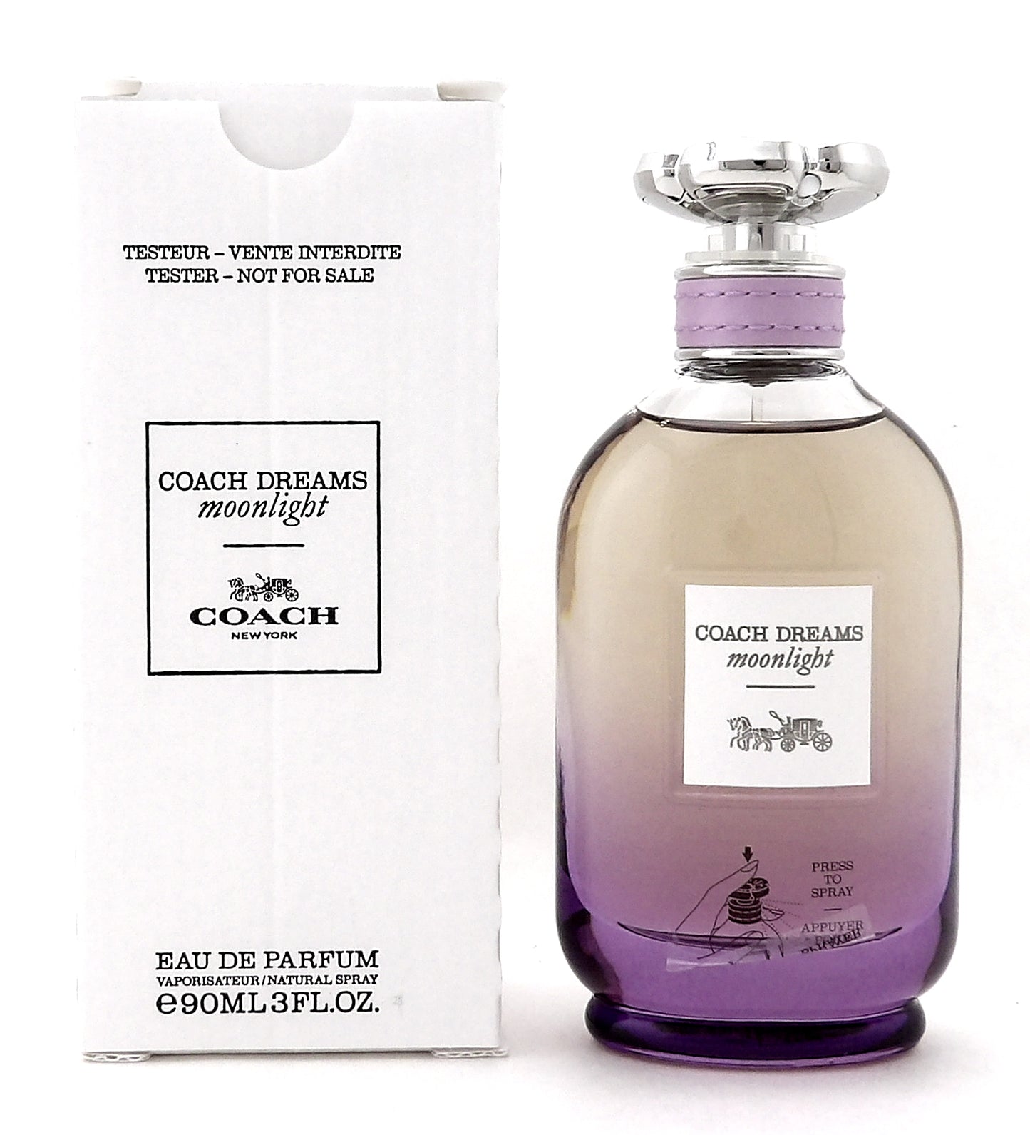 Coach Dreams Moonlight 3.0 oz/90 ml Eau de Parfum Spray for Women New Tester