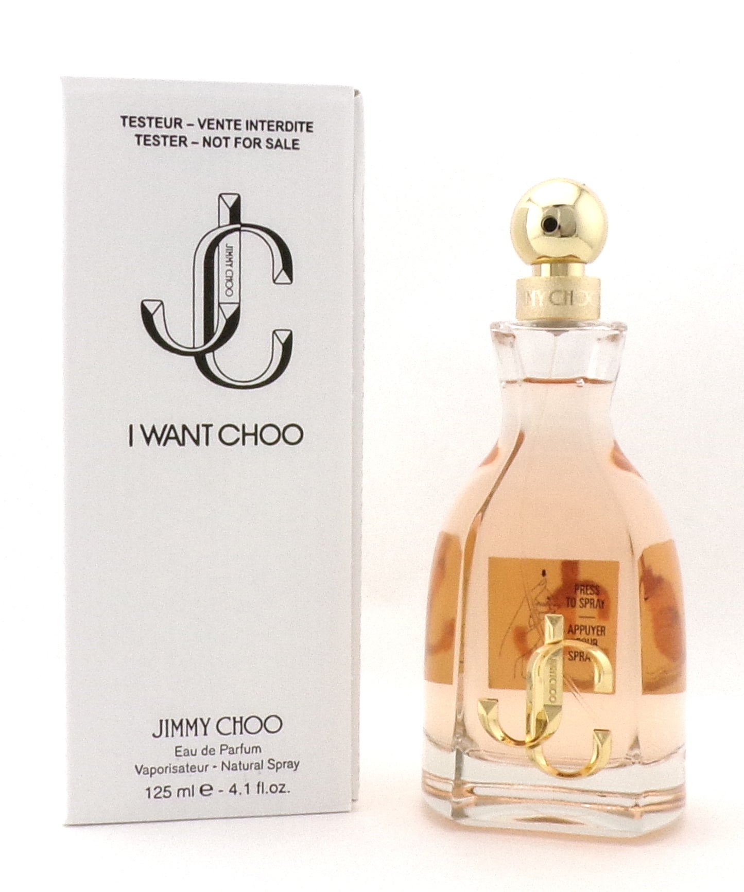Jimmy Choo I Want Choo 4.1 oz. Eau de Parfum Spray for Women. New Tester w/Cap