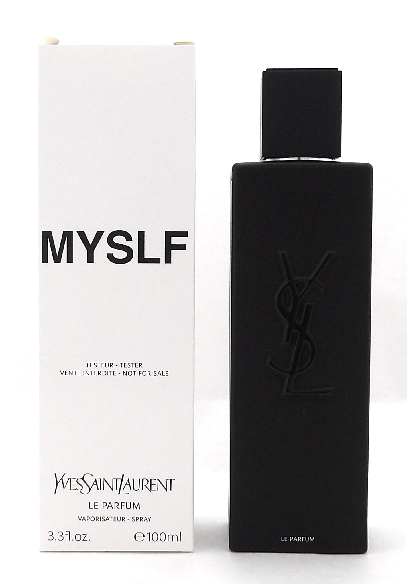 Yves Saint Laurent MYSLF 3.3 oz./100 ml. Le Parfum Spray for Men. New Tester w/Cap