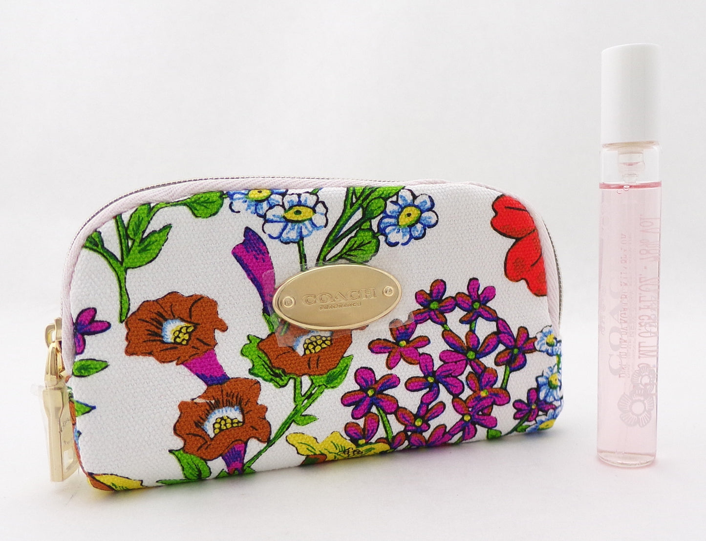 Coach FLORAL by Coach 0.25 oz. Eau de Parfum Travel Spray for Women + Mini Pouch. New NO BOX