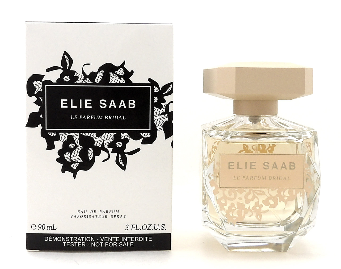 Elie Saab Le Parfum BRIDAL 3.0 oz. Eau de Parfum Spray for Women. New Tester w/Cap