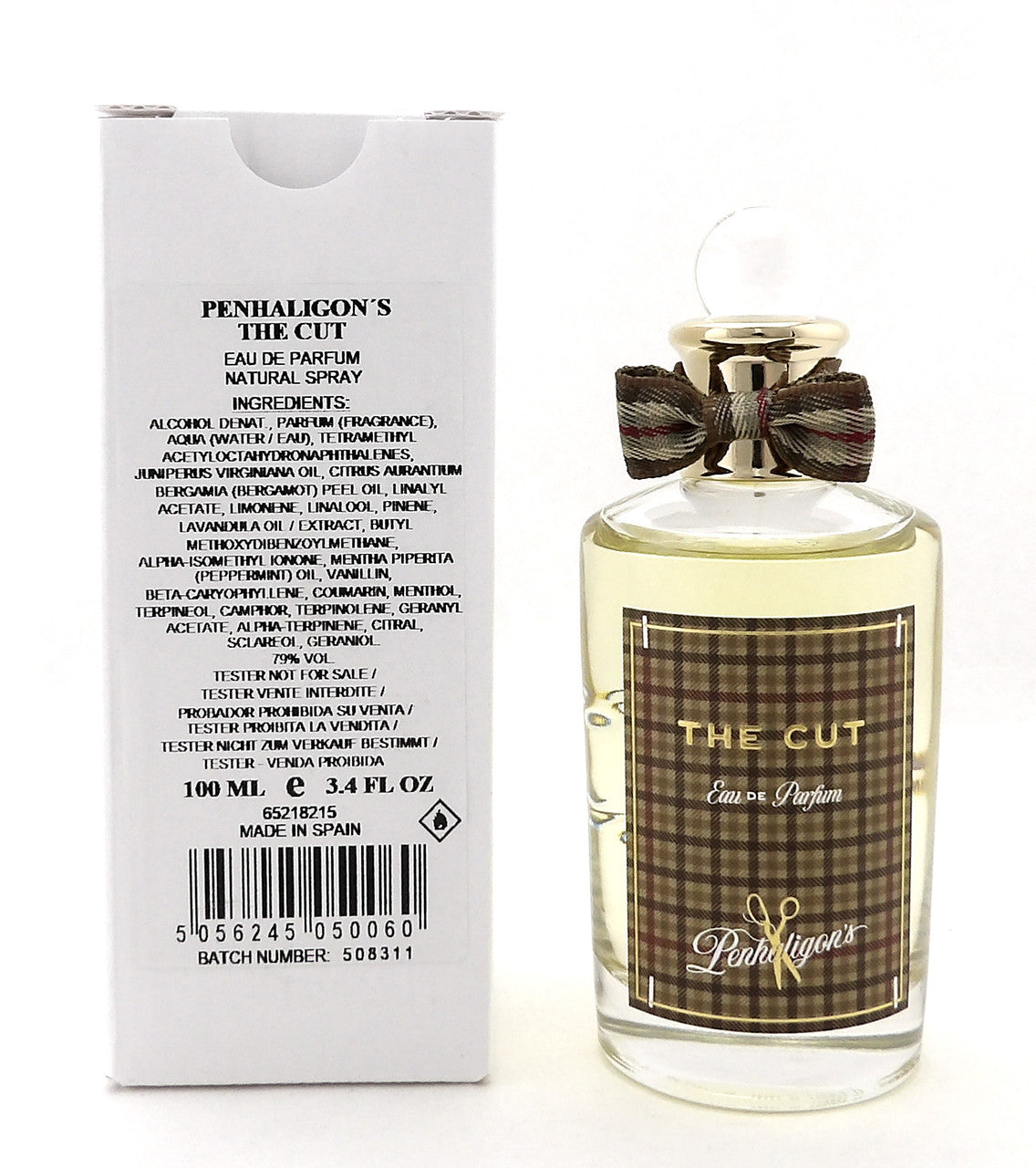 Penhaligon's The Cut 3.4 oz./ 100 ml. Eau de Parfum Spray for Men New Tester w/Cap