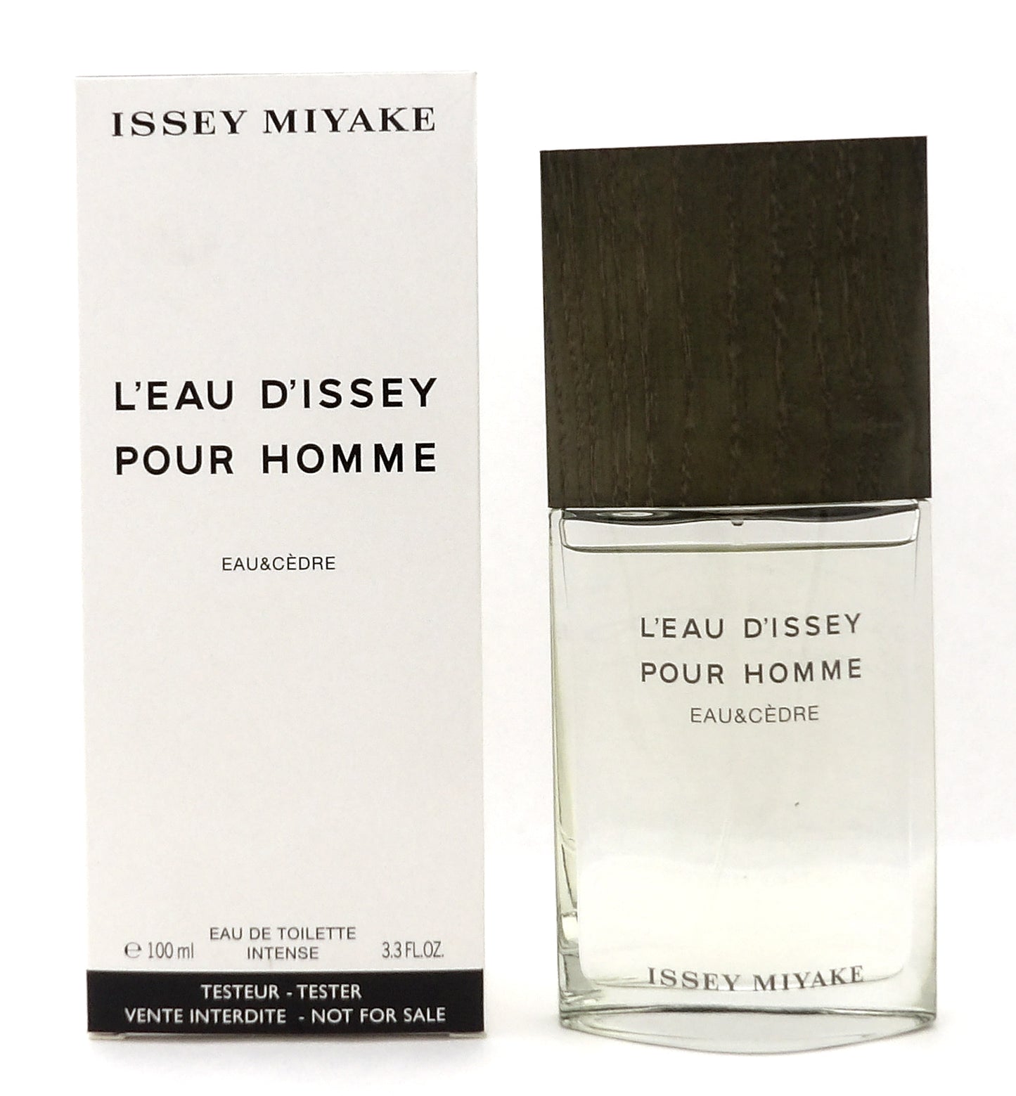 L'Eau D'Issey Pour Homme EAU & CEDRE by Issey Miyake 3.3 oz EDT Intense Spray for Men. New Tester w/Cap