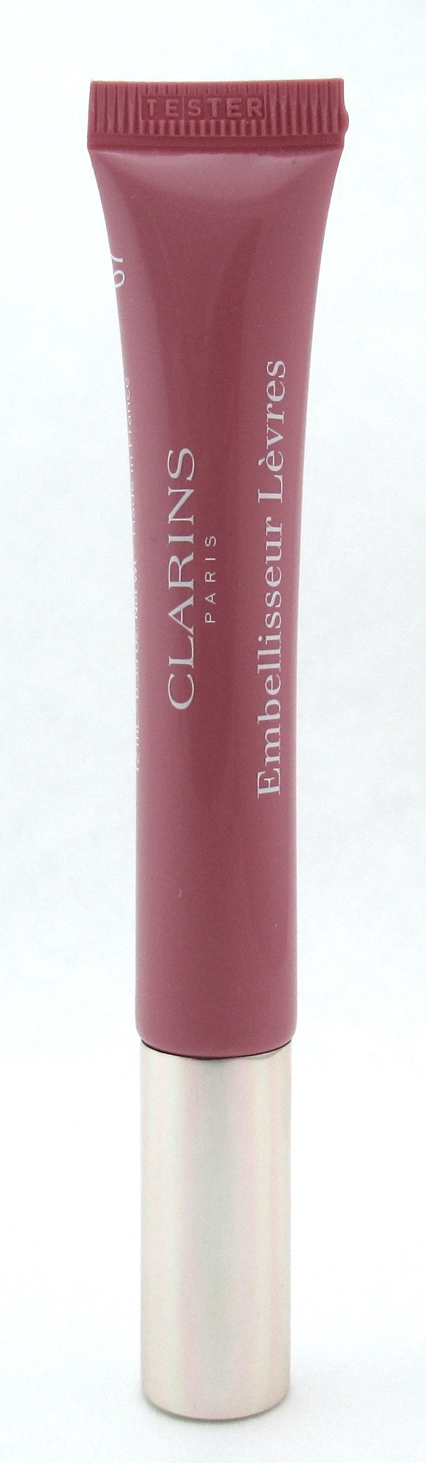 Clarins Natural Lip Perfector 07 Toffee Pink Shimmer Full Size 12 ml. New Tester