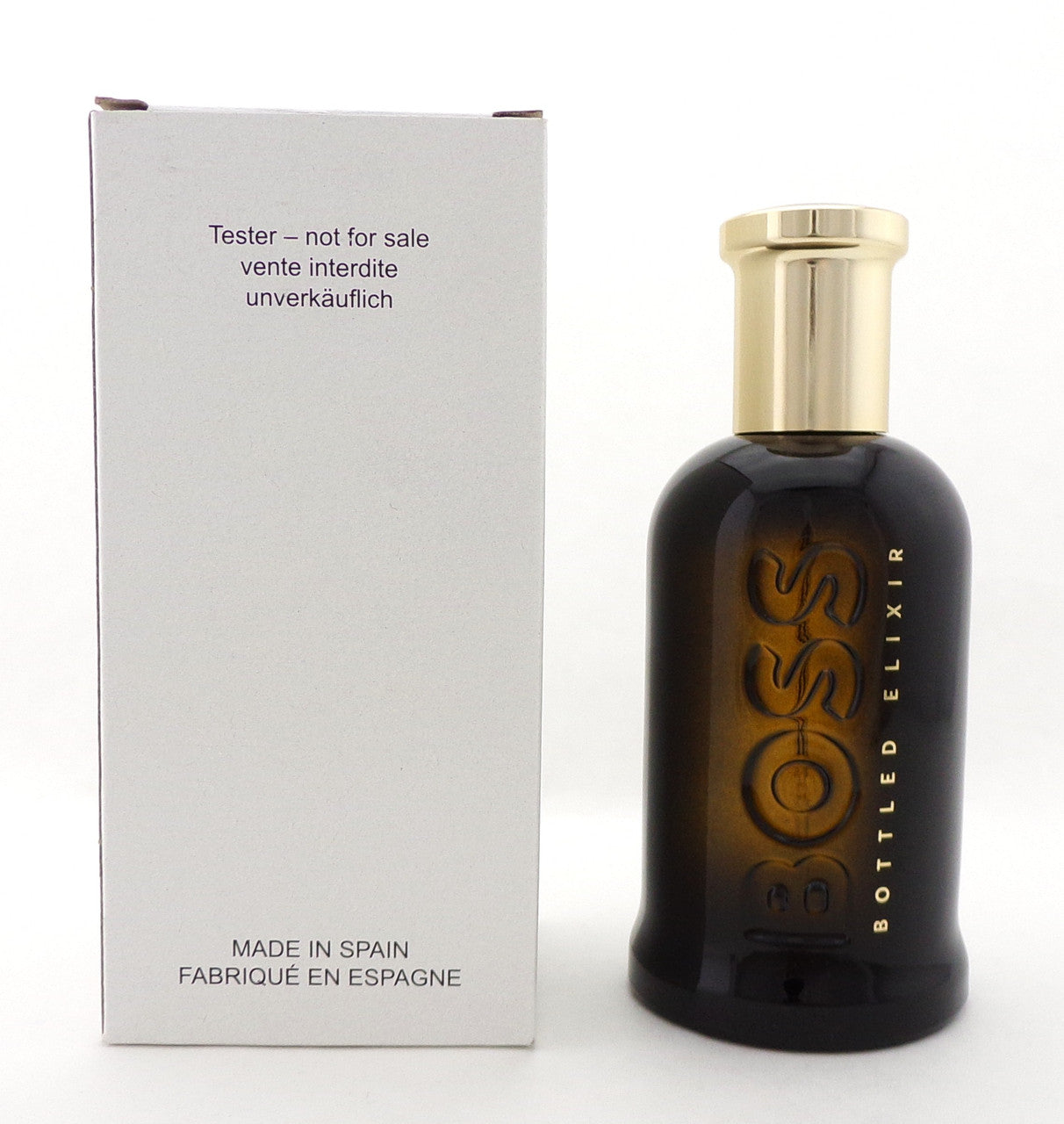Boss BOTTLED ELIXIR by Hugo Boss 3.3 oz. Parfum Intense Spray for Men. Brand New TESTER w/Cap