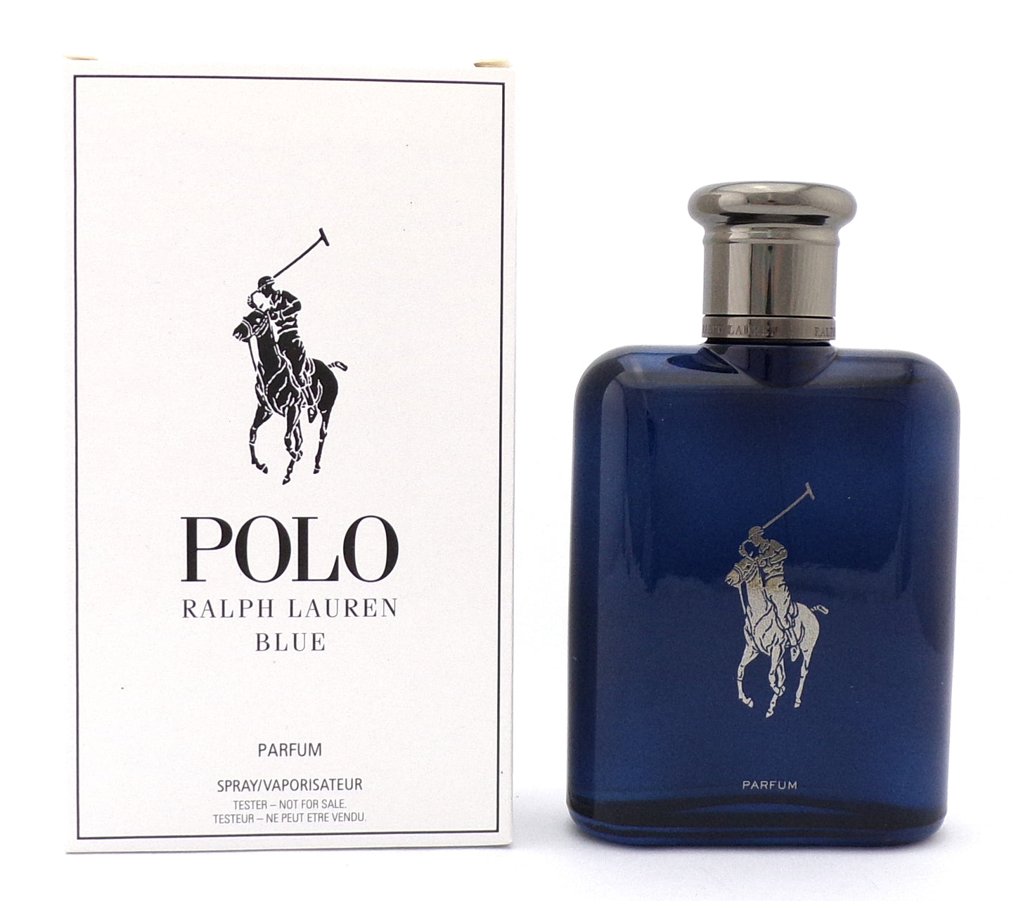 Polo BLUE by Ralph Lauren 4.2 oz. PARFUM Spray for Men. New Tester w/Cap