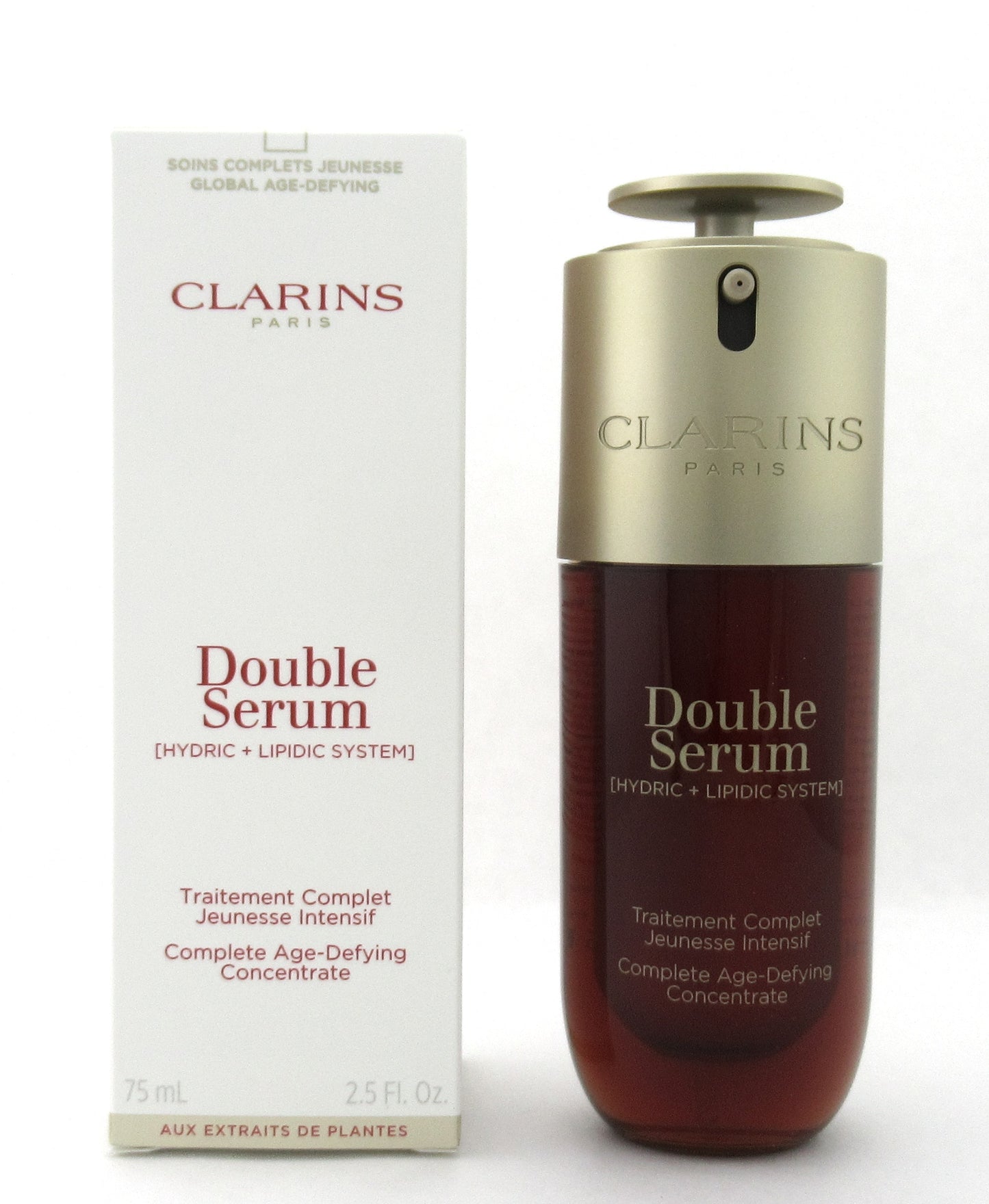 Clarins Double Serum Complete Age Defying Concentrate 75 ml./ 2.5 oz. New Packaging